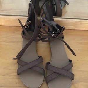 Brown Flat Sandals